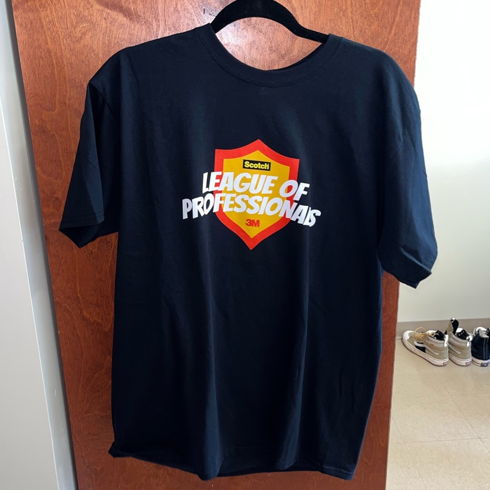 Scotch Tape Logo Tee Black Size Large
